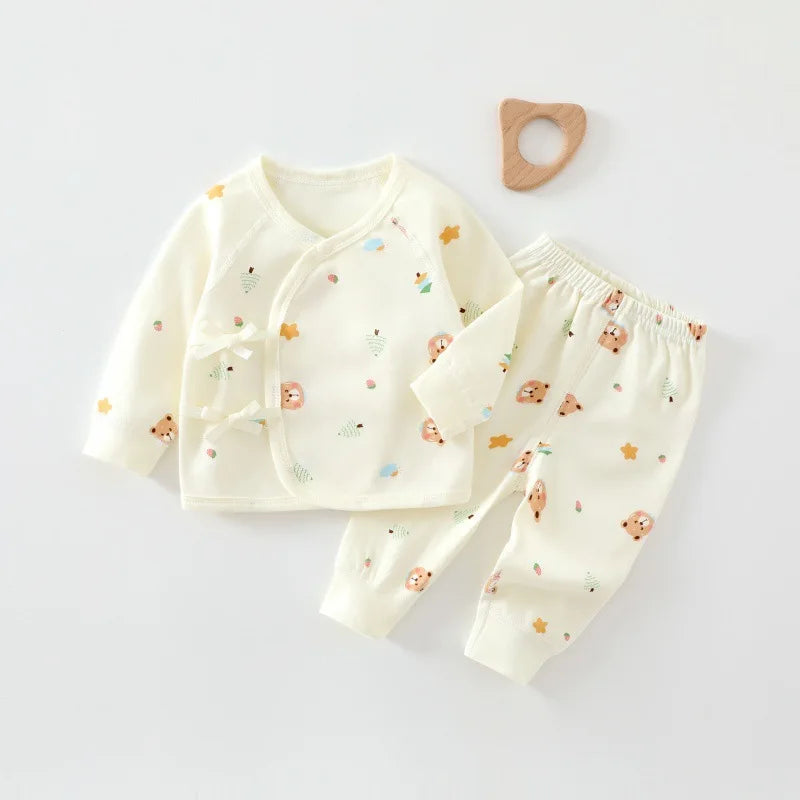 Cute Baby Animal & Fruit Print Pajama Sets