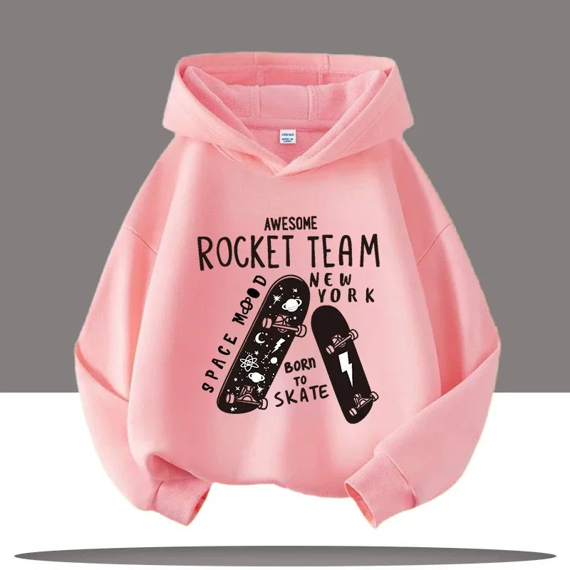 Rocket Team Skateboard Hoodies