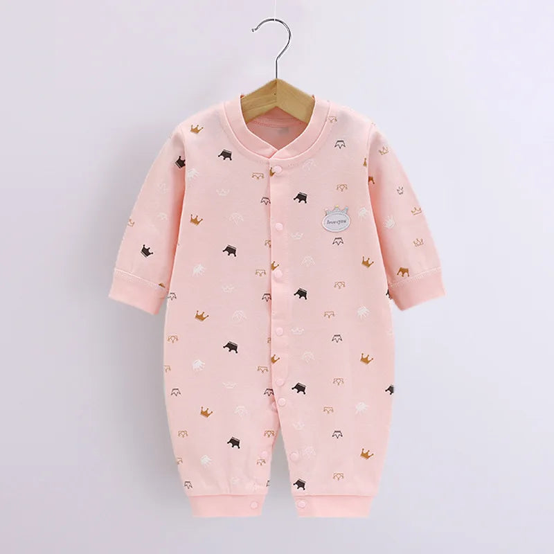 Adorable Baby Animal & Fruit Print Rompers