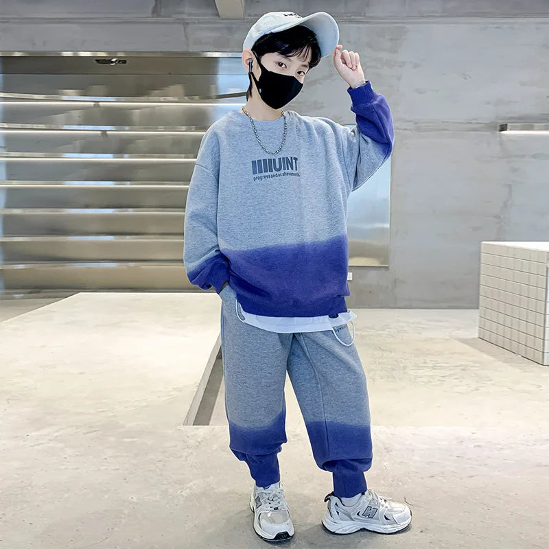 Street Kid Style Crewneck & Jogger Set