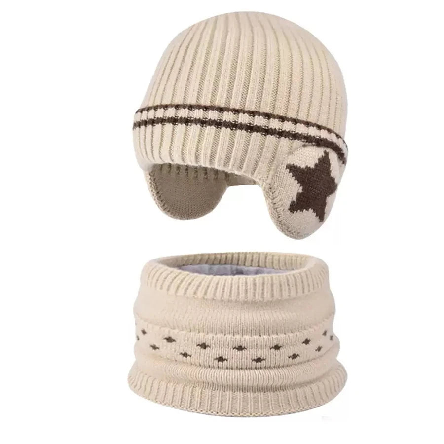 Warm Knit Beanie and Neck Warmer Set