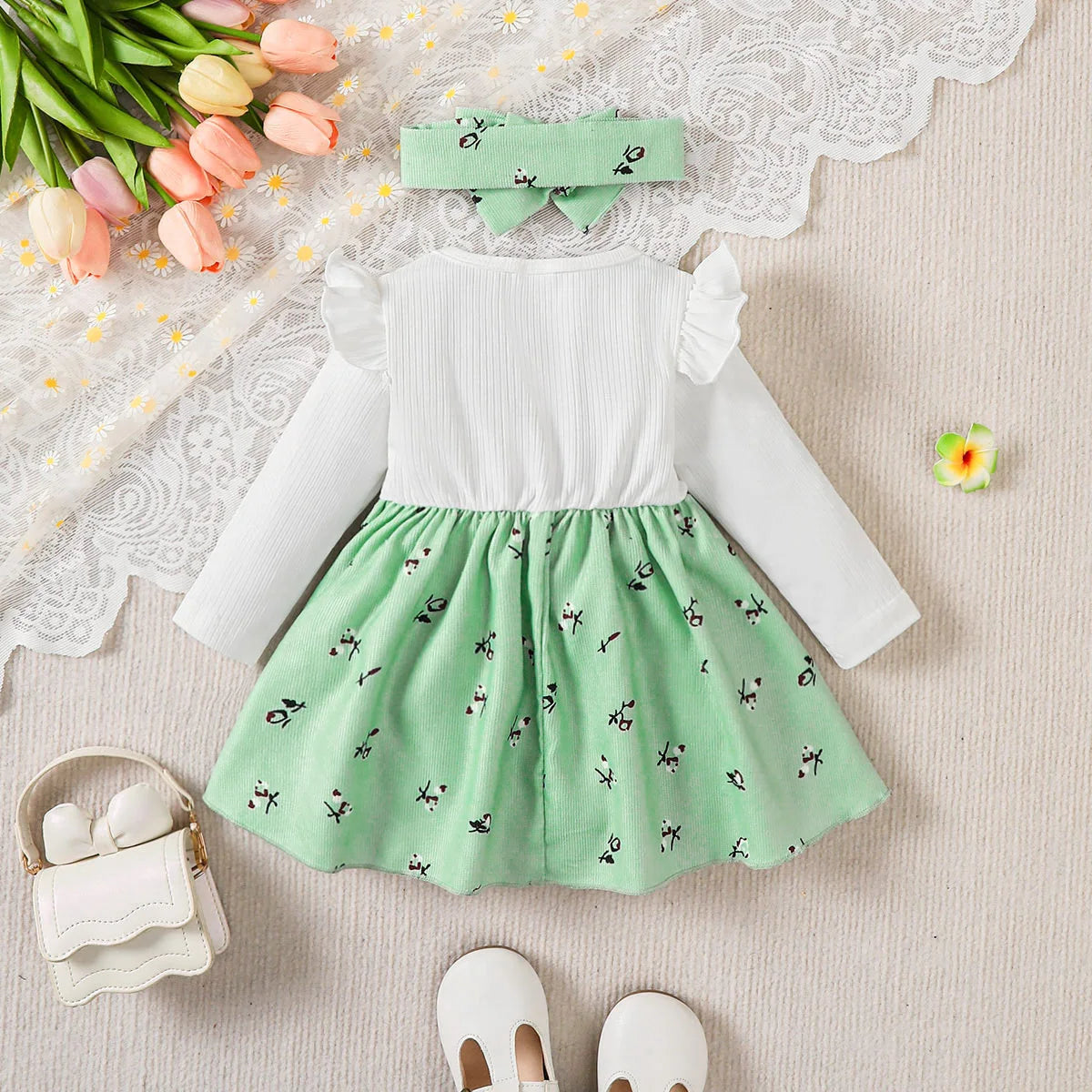 Baby Girl Floral Embroidered Dress