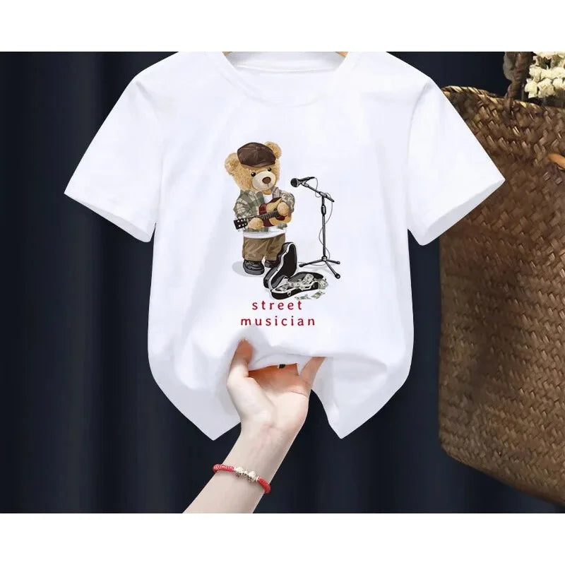 Cute Bear Cartoon T-Shirts