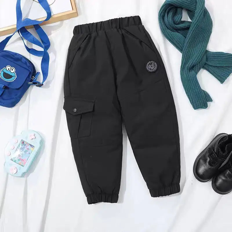 Casual Winter Down Cargo Pants