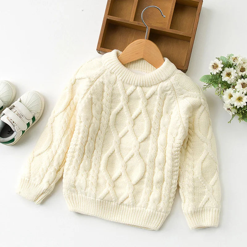 Classic Cable-Knit Sweaters for Kids