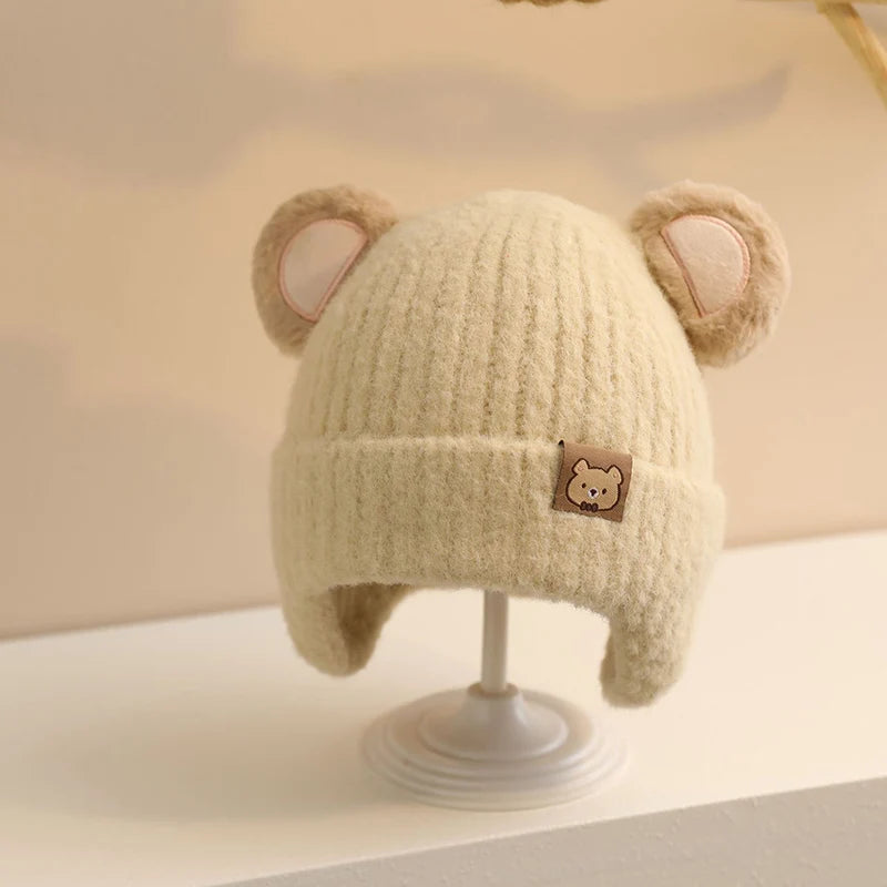 Cute Bear Earmuff Hats for Kids