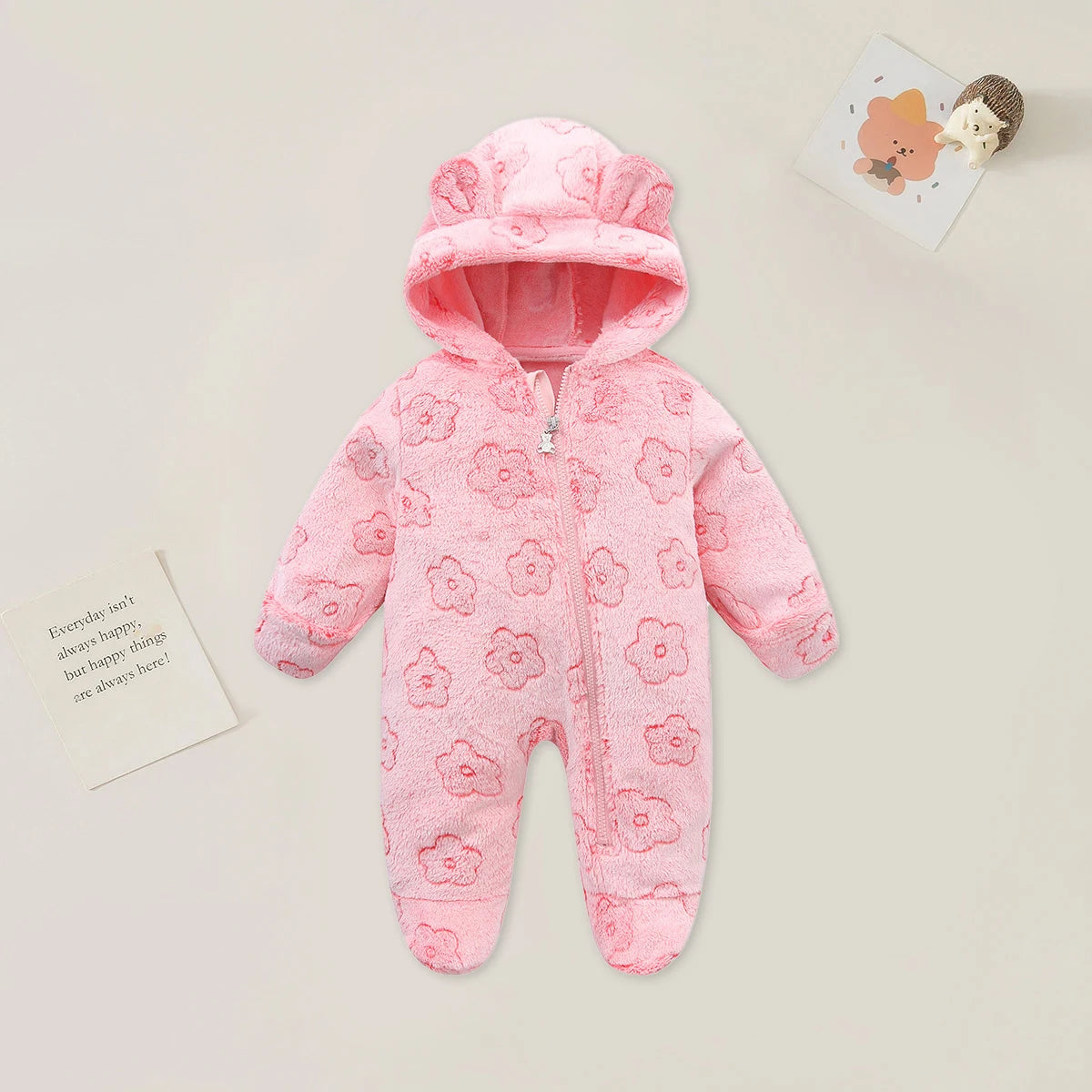 Cozy Bears Hooded Baby Jumpsuit Collection