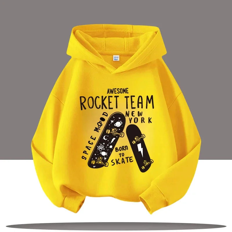 Rocket Team Skateboard Hoodies