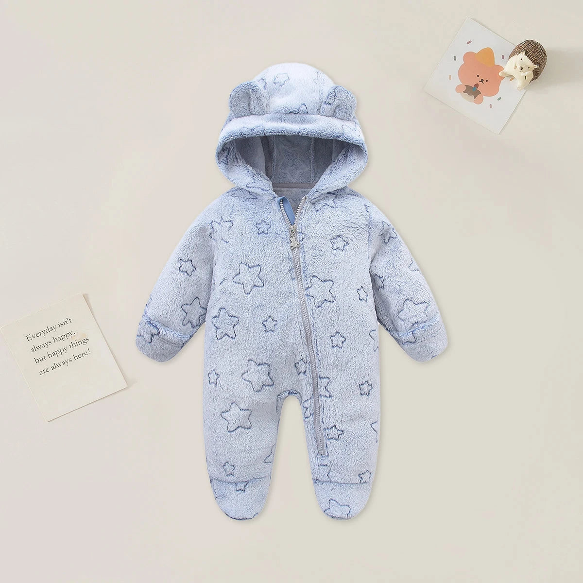 Cozy Bears Hooded Baby Jumpsuit Collection