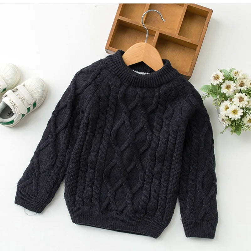 Classic Cable-Knit Sweaters for Kids