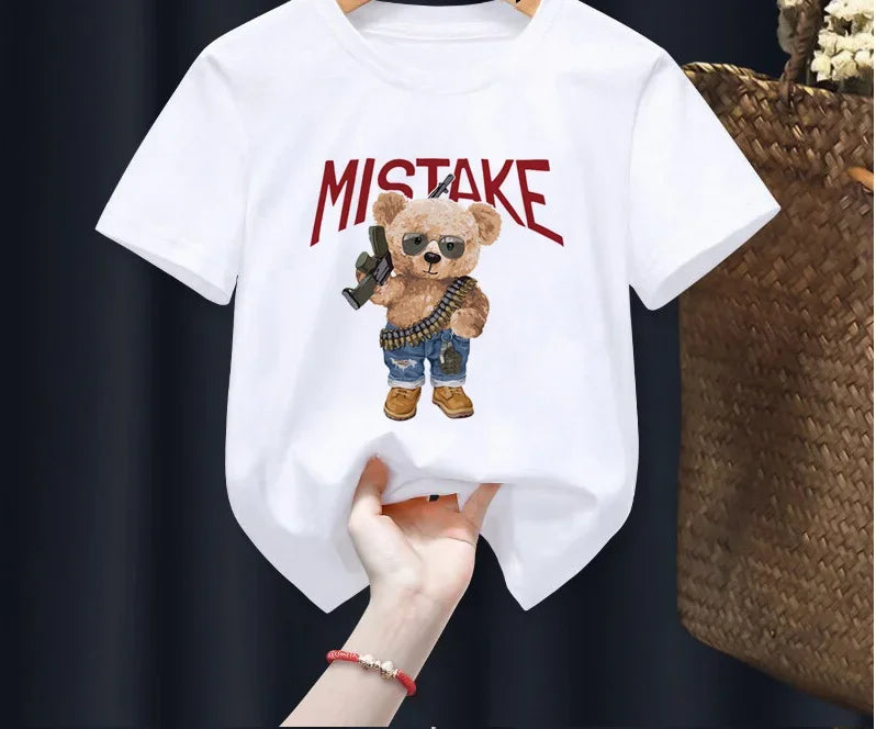 Cute Bear Cartoon T-Shirts