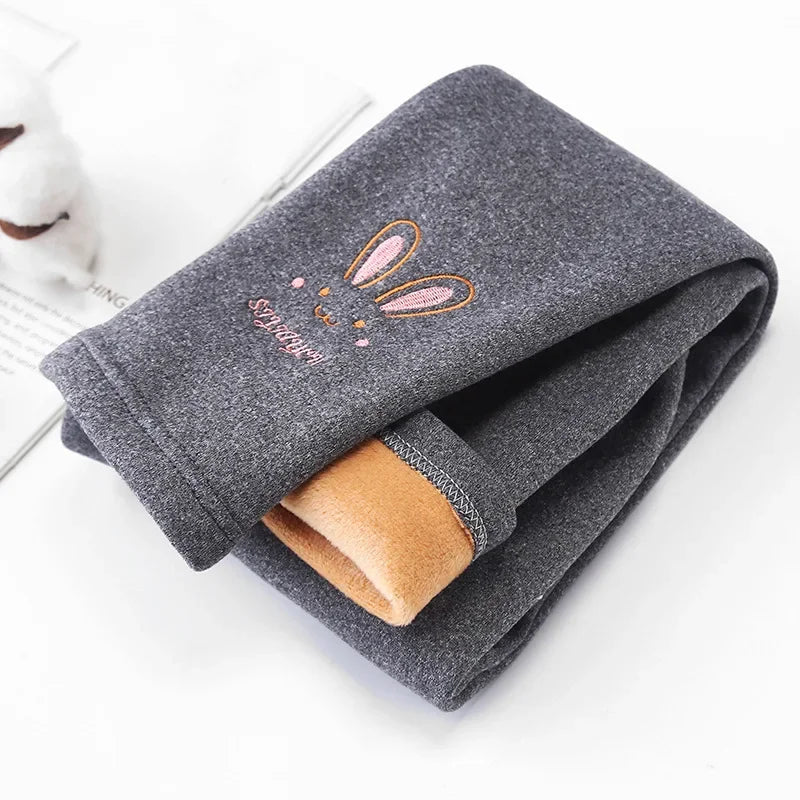Bunny Embroidered Fleece Pants