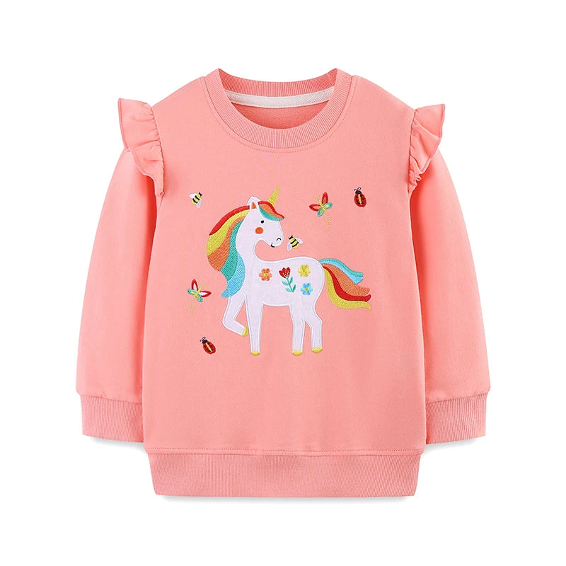 Colorful Children's Animal & Fantasy Print Sweatshirts