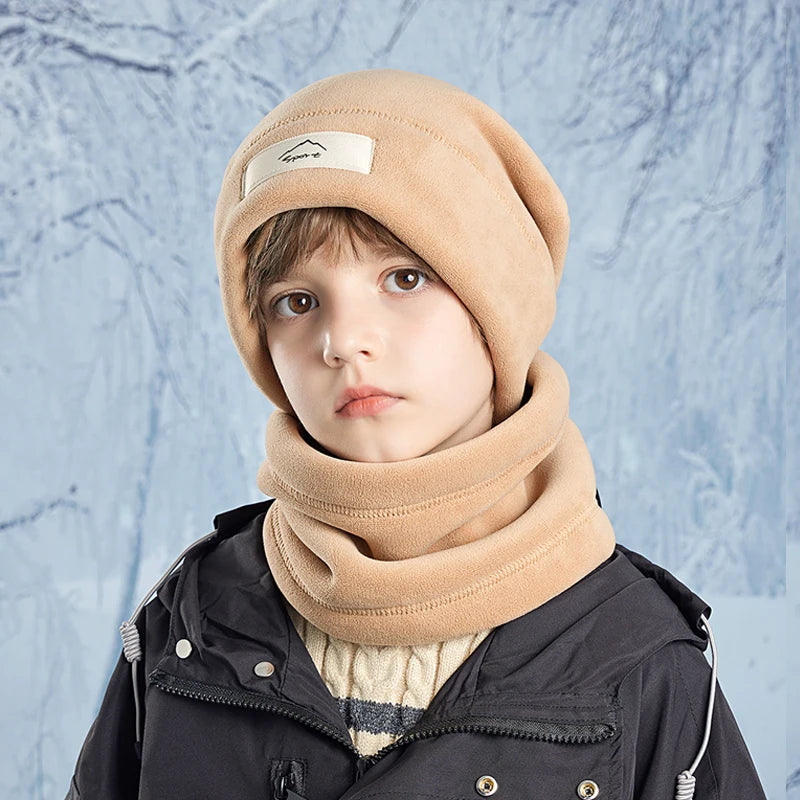 Comfort Fit Kids’ Winter Hat and Scarf Set