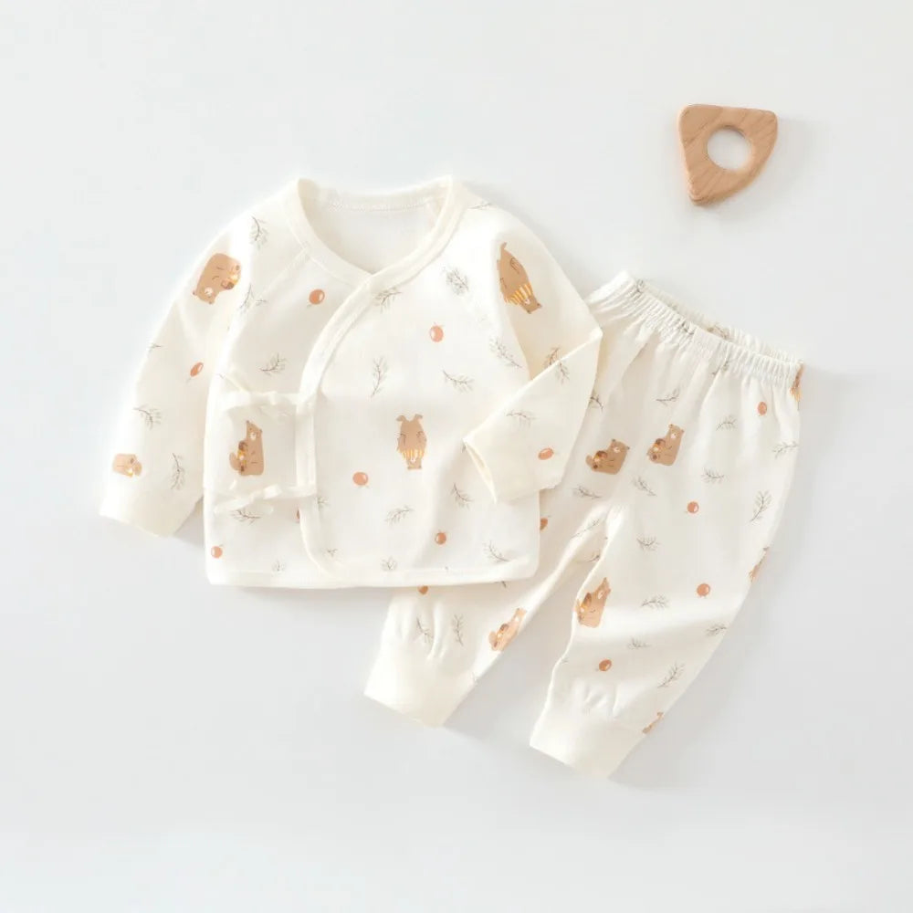 Cute Baby Animal & Fruit Print Pajama Sets