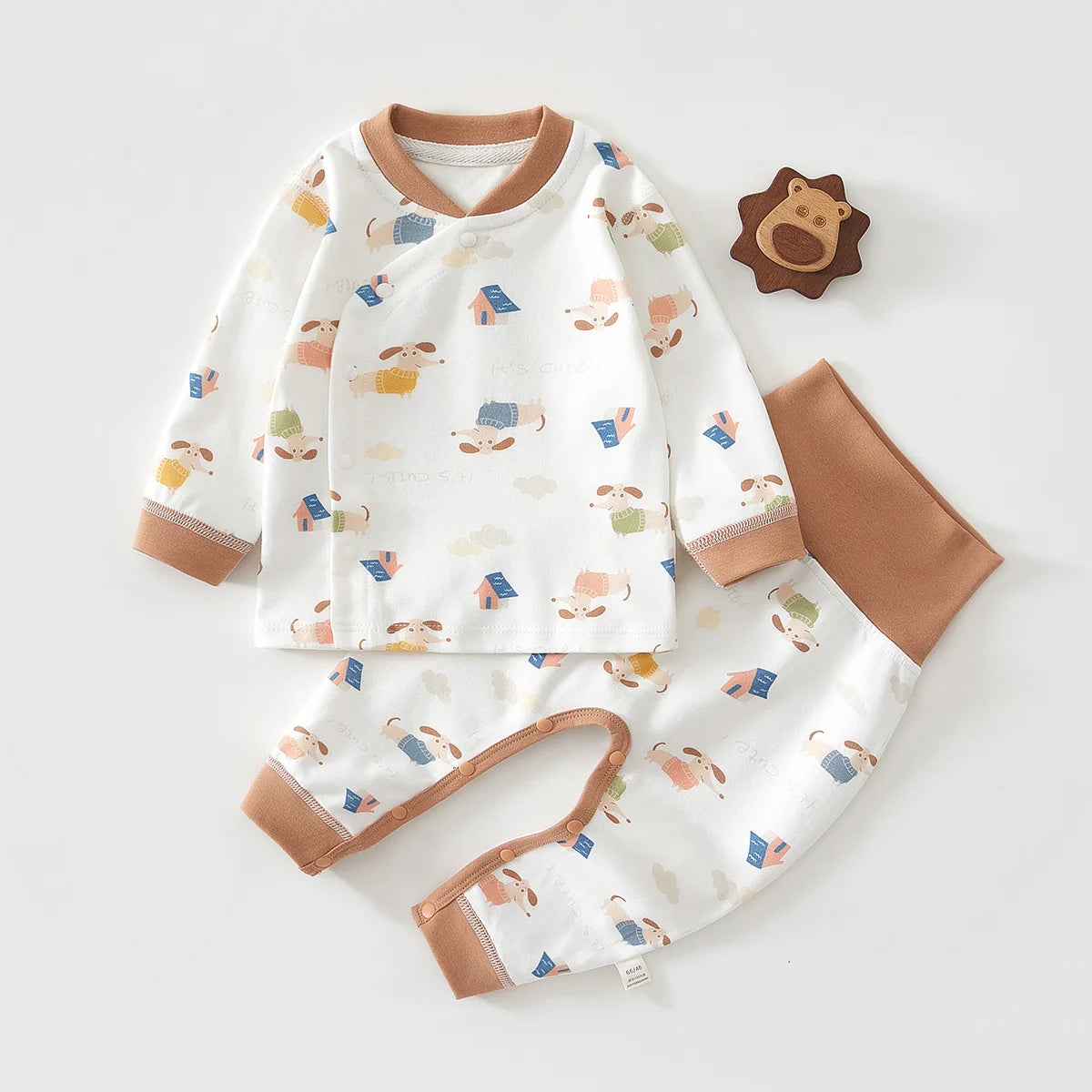 Cute Animal & Watermelon Print Baby Pajama Sets