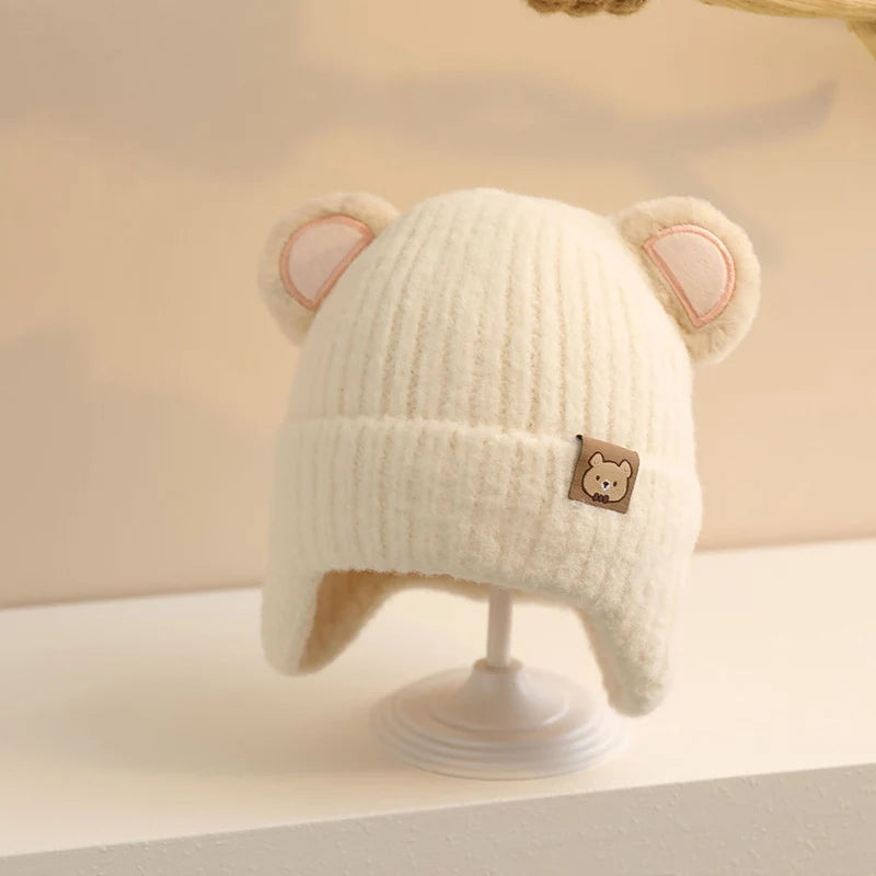 Cute Bear Earmuff Hats for Kids