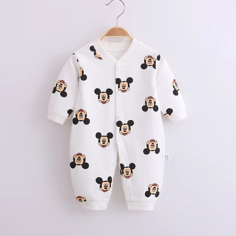 Adorable Baby Animal & Fruit Print Rompers