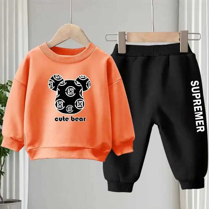 Cute Bear Kids' Sweater & Pants Set
