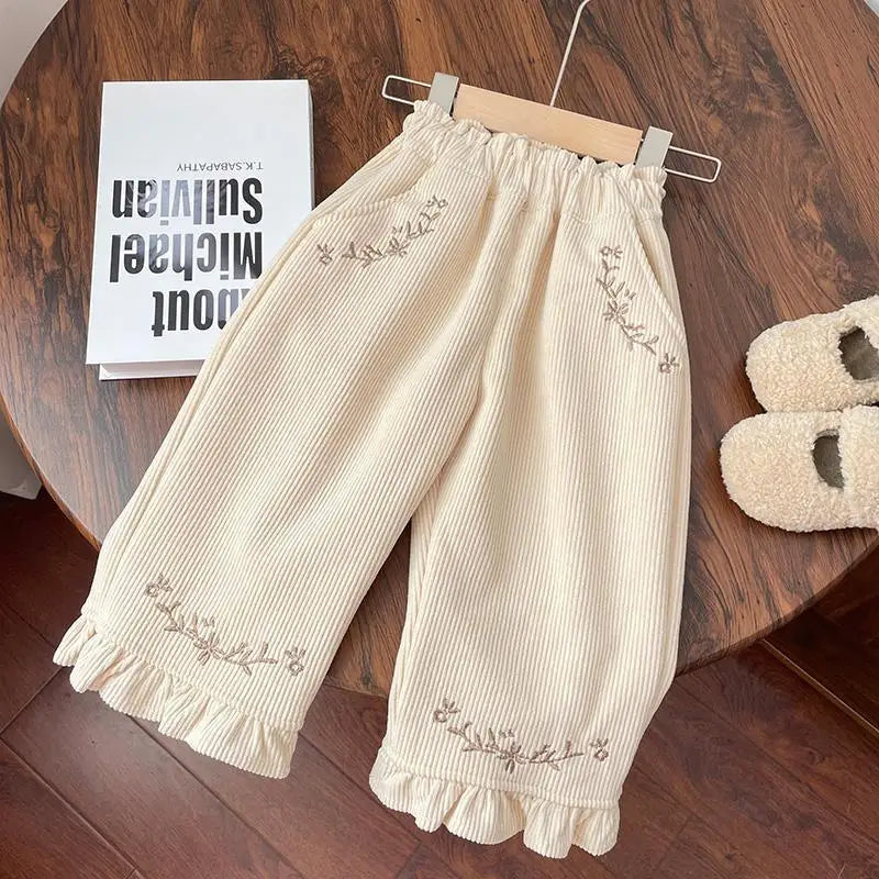 Little Lavender Velvet Trouser