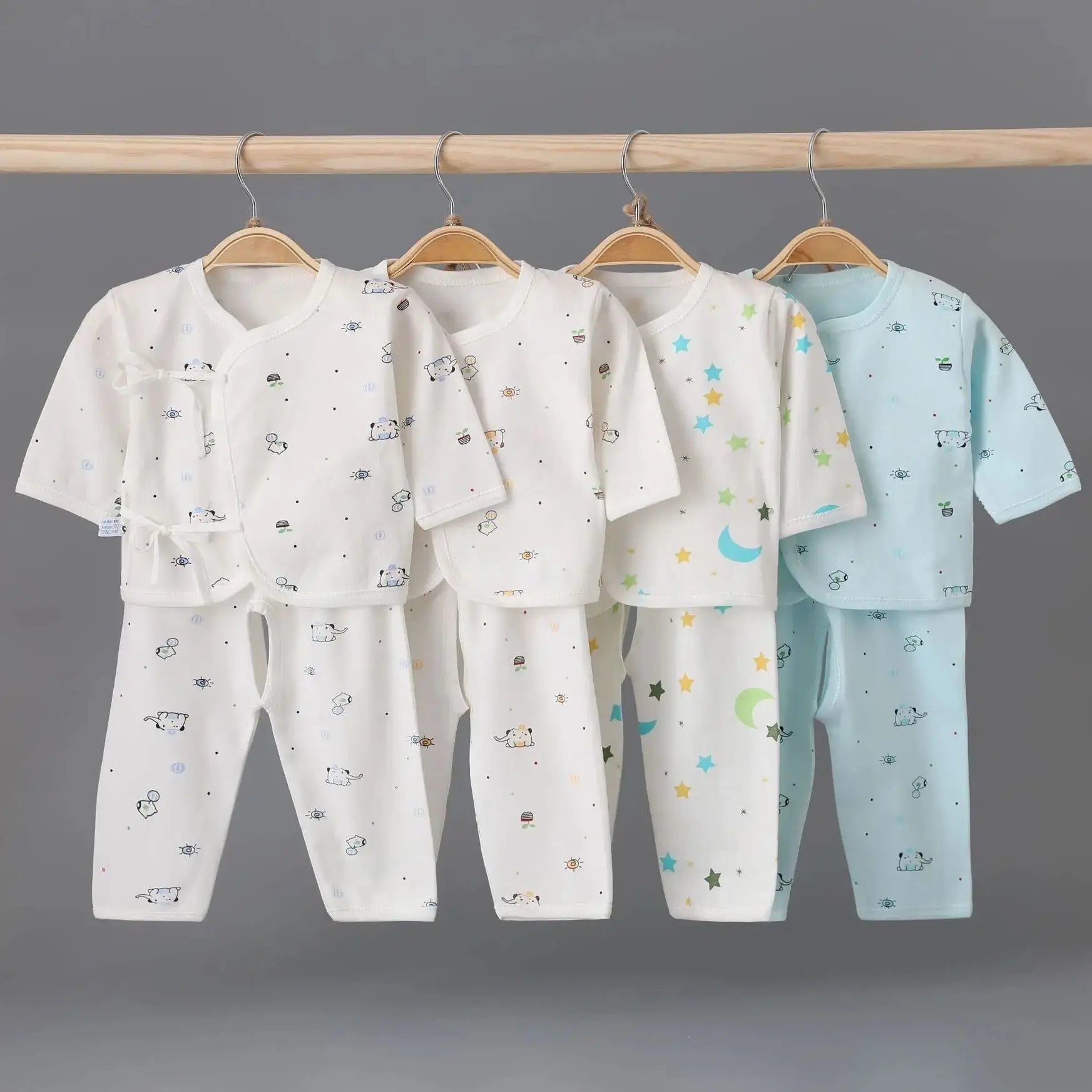 Cute and Cozy Baby Pajama Set with Various Prints
