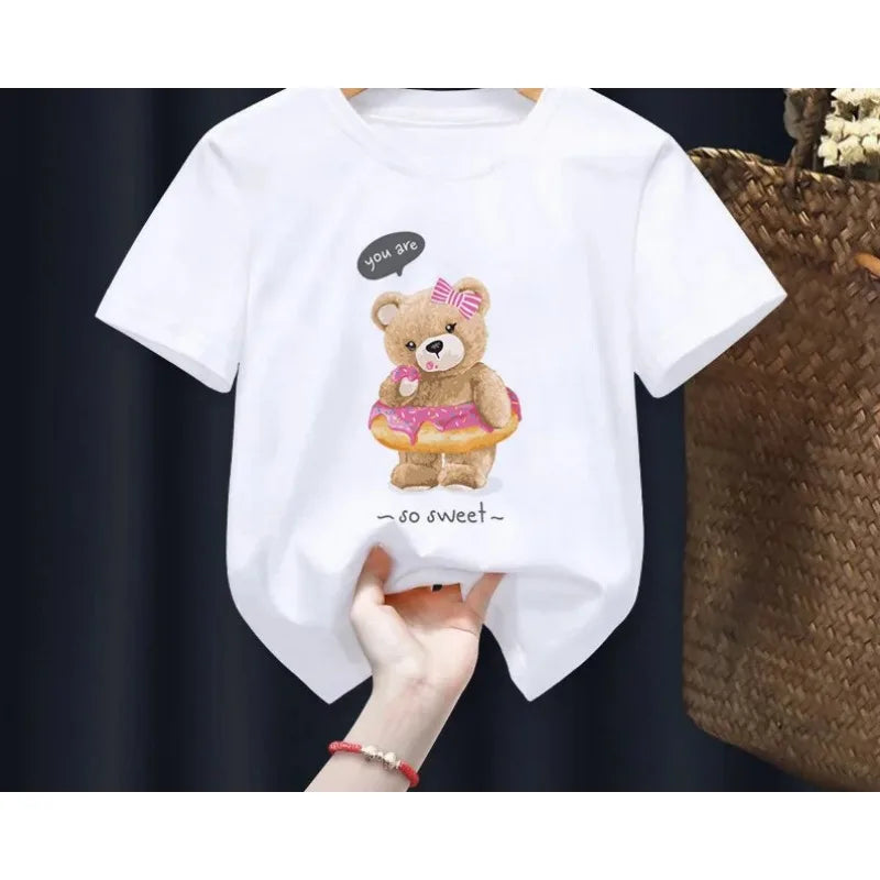 Cute Bear Cartoon T-Shirts