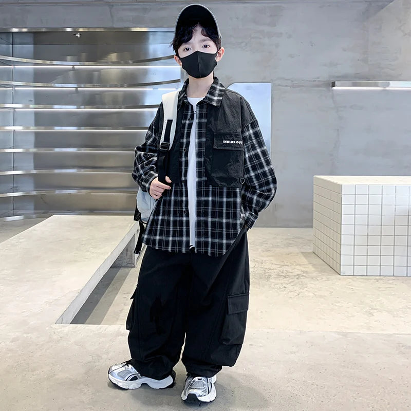 Casual Streetwear Boy's Outfit Set