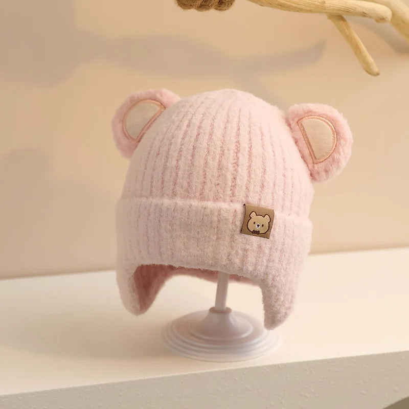 Cute Bear Earmuff Hats for Kids