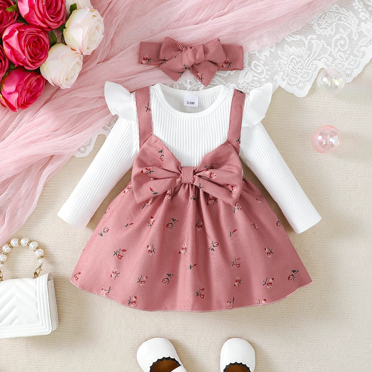 Baby Girl Floral Embroidered Dress