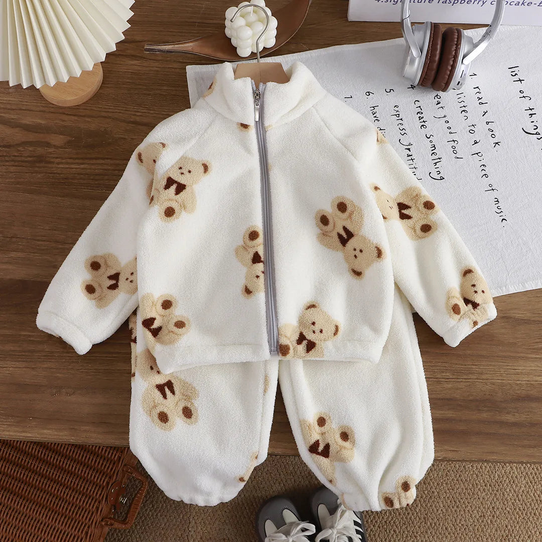 Adorable Baby Fleece Clothes with Cute Animal Prints