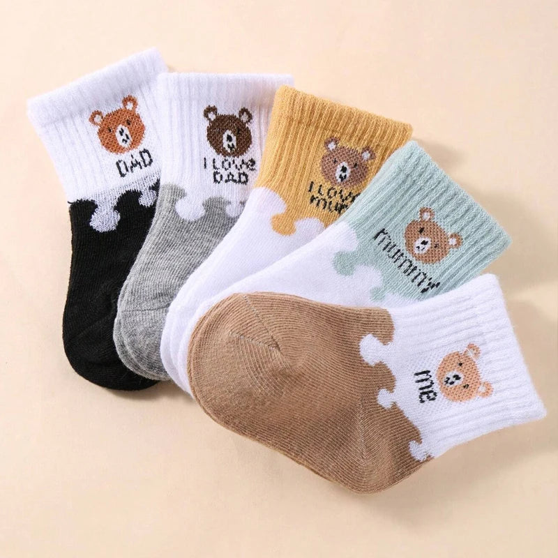Cute Bear Family Baby Socks