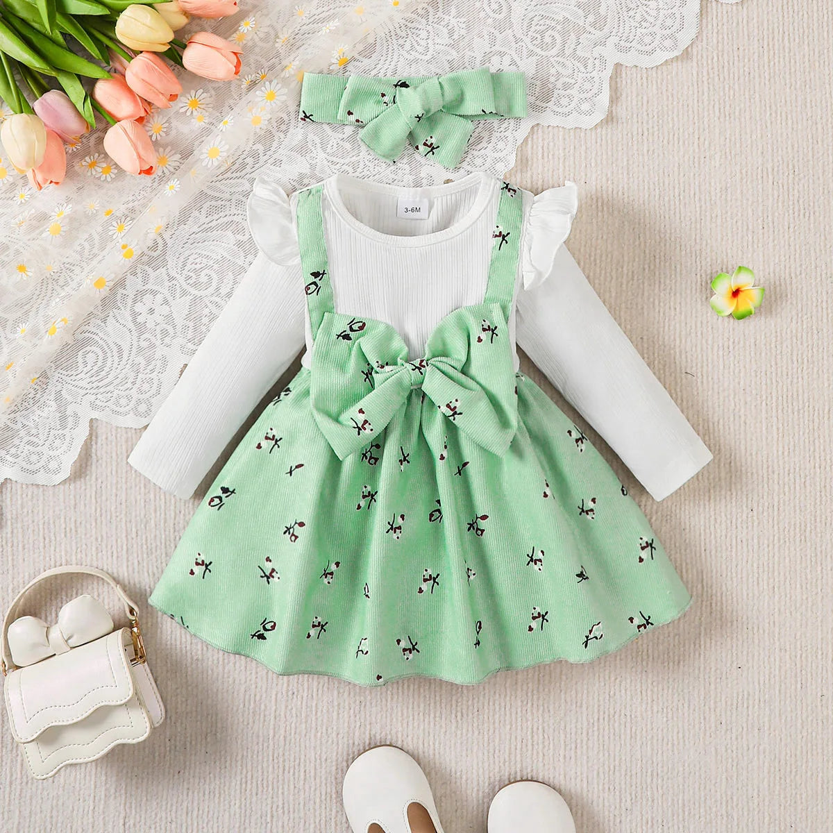Baby Girl Floral Embroidered Dress