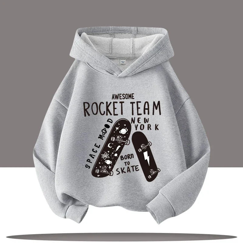 Rocket Team Skateboard Hoodies