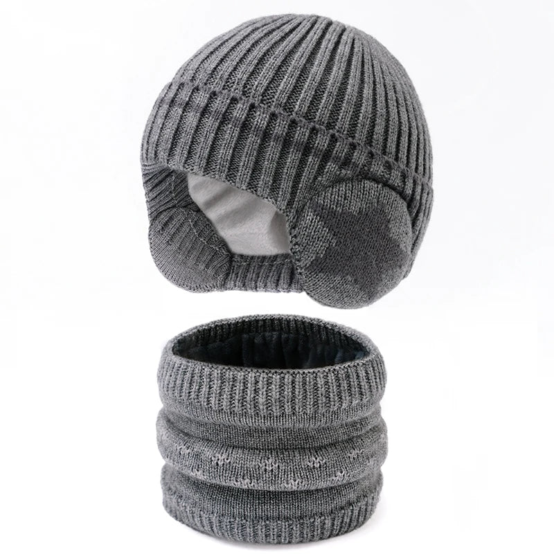 Warm Knit Beanie and Neck Warmer Set