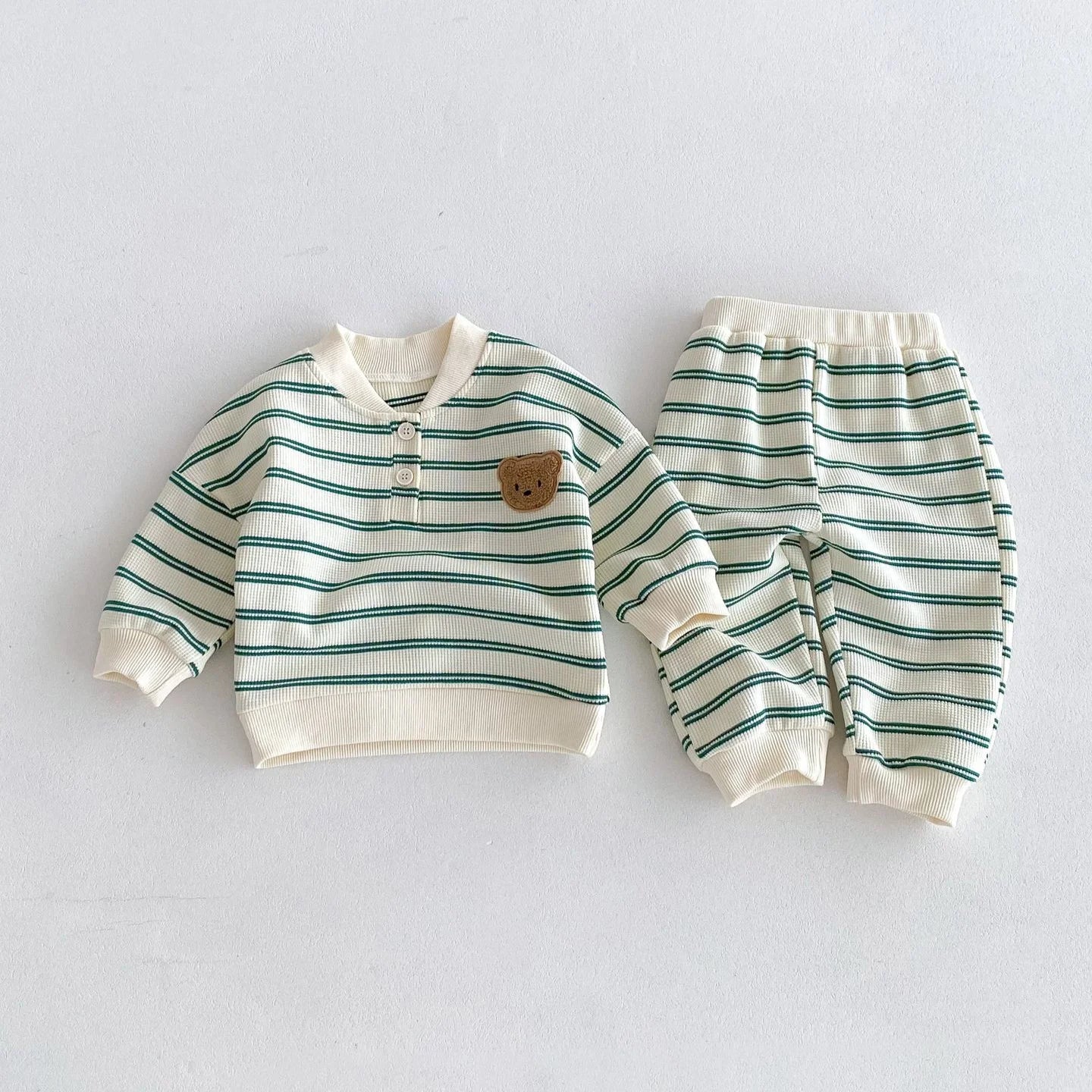 Baby Bear Striped Sweater and Pants Set
