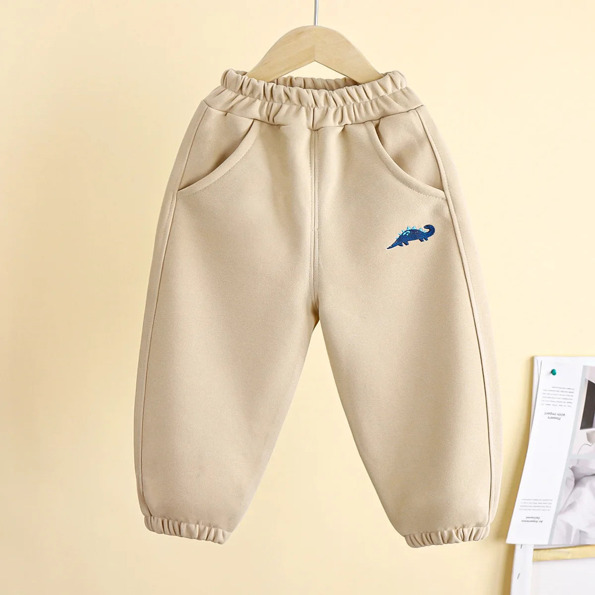 Kids' Casual Dino Embroidered Sweatpants