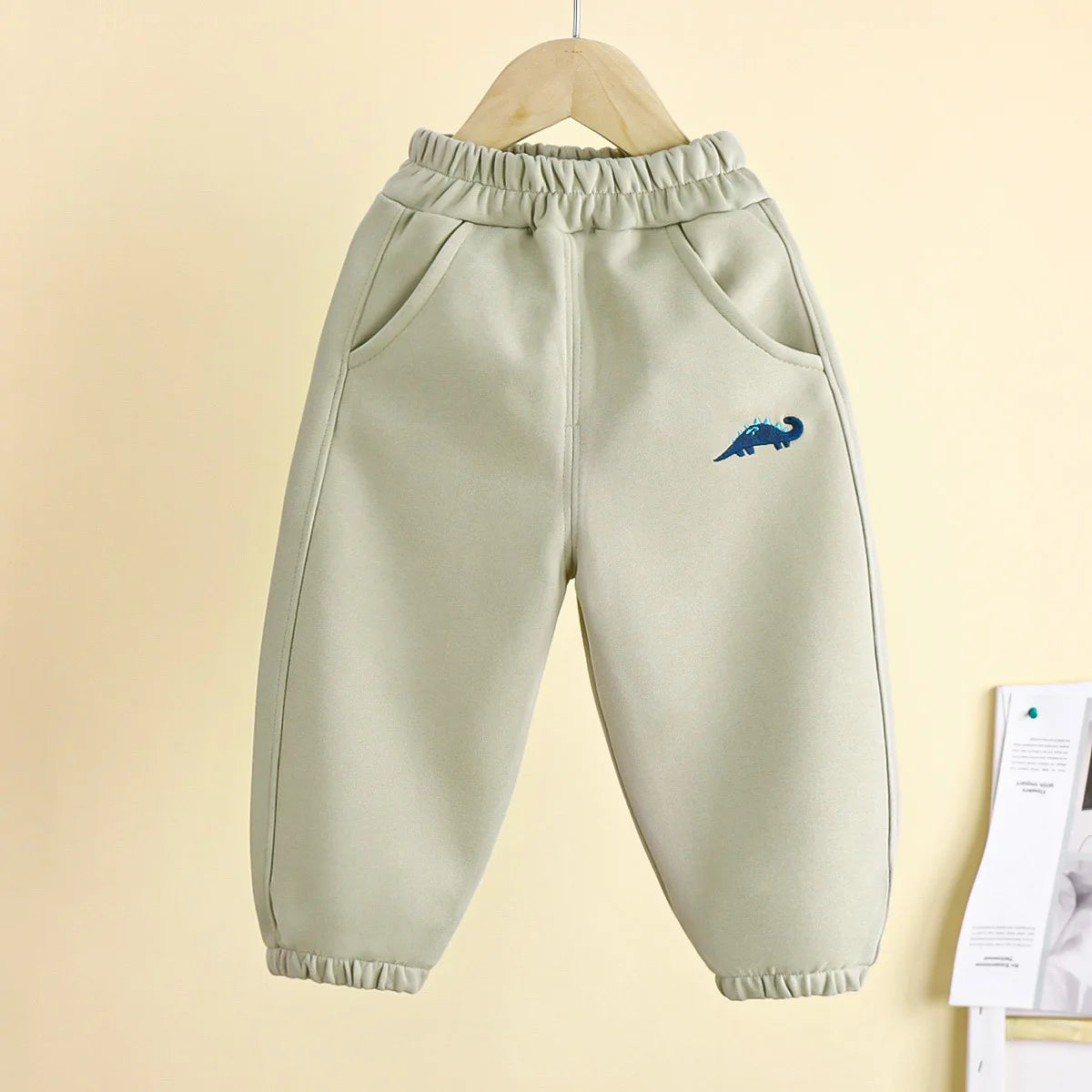 Kids' Casual Dino Embroidered Sweatpants