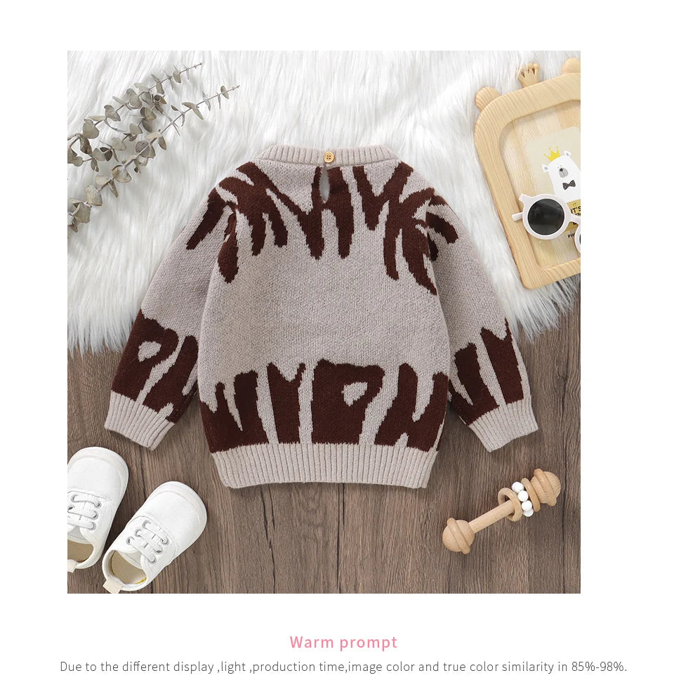 Wildlife Charm Knit Sweater