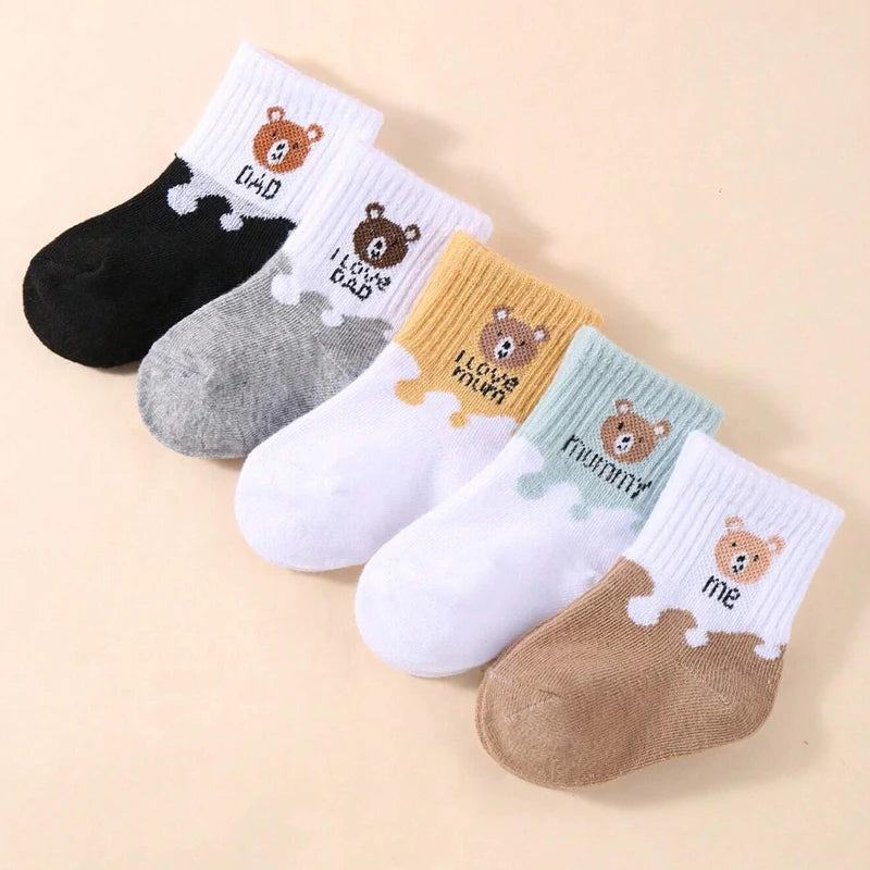 Cute Bear Family Baby Socks