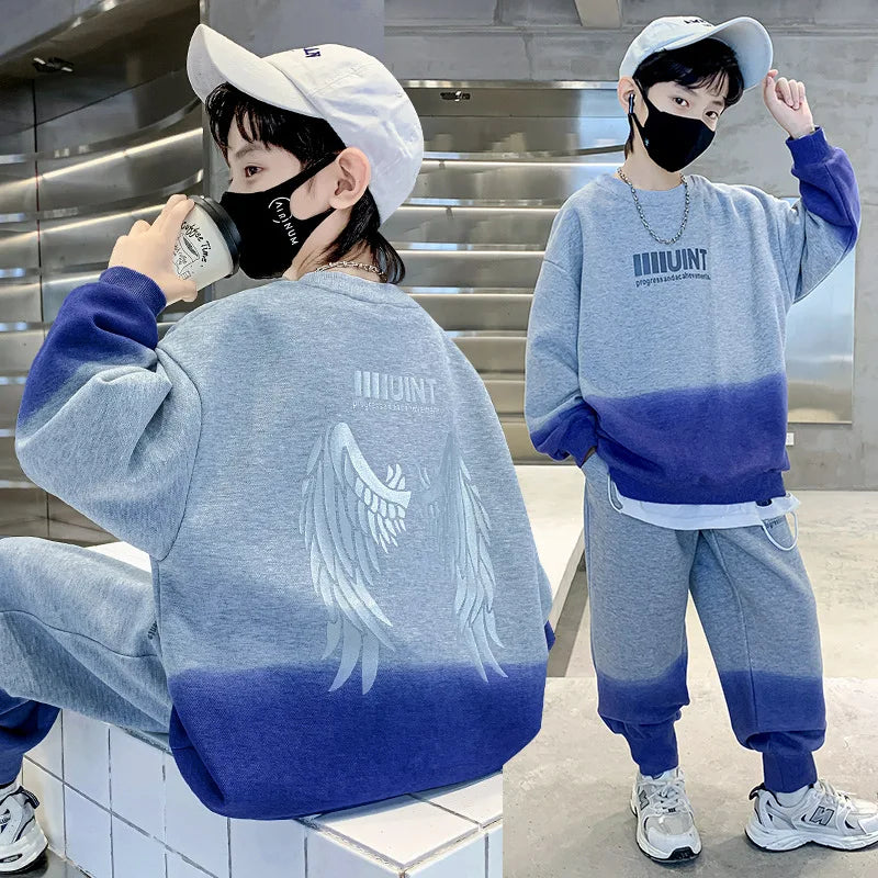 Street Kid Style Crewneck & Jogger Set