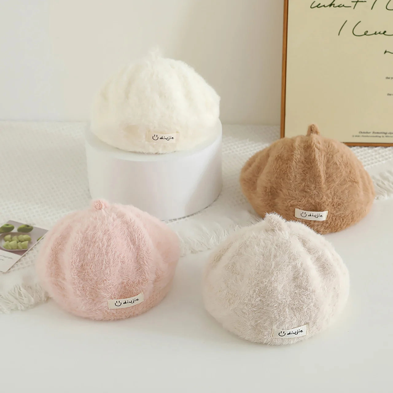 Fluffy Mushroom-Shaped Plush Hats