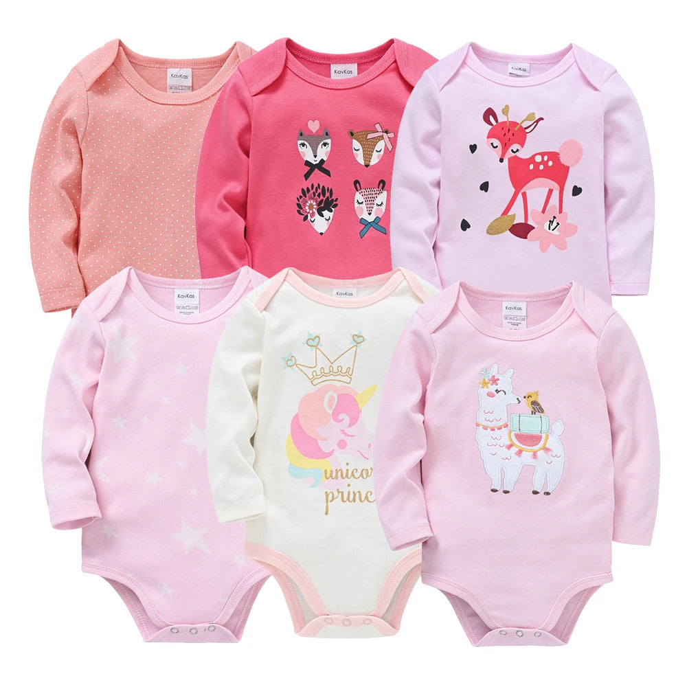 Cute and Cozy Baby Long-Sleeve Rompers